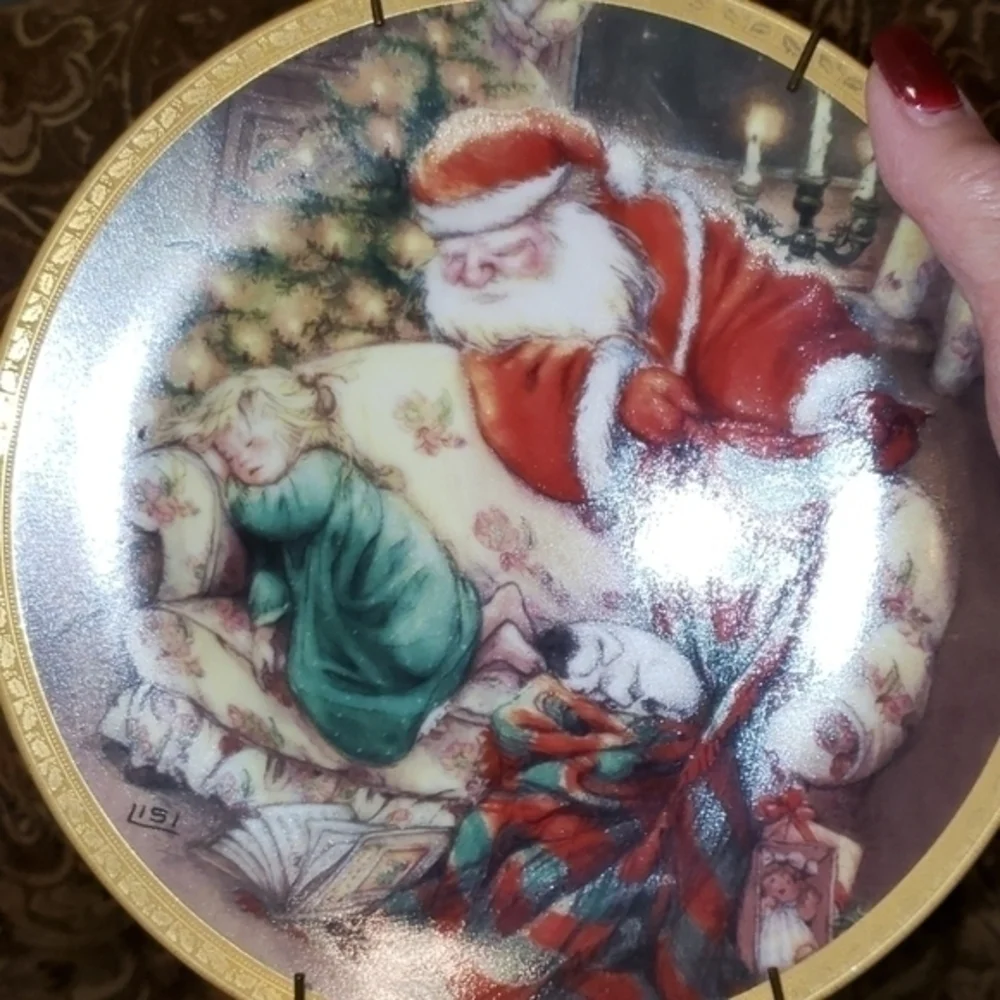 Set 6 ‎ Lisi Martin Christmas Collectible Plates